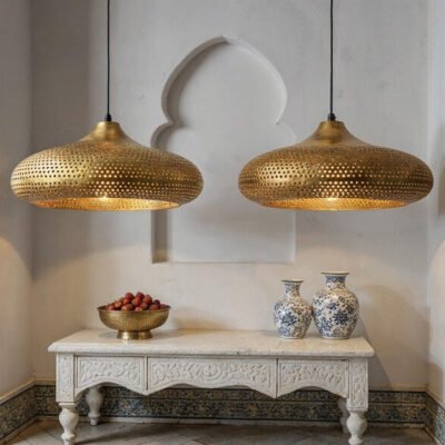Handmade Moroccan Brass Pendant Light: Dome Ceiling Lamp, Kitchen Island Lighting Handmade Moroccan Brass Pendant Light: Dome Ceiling Lamp, Kitchen Island Lighting