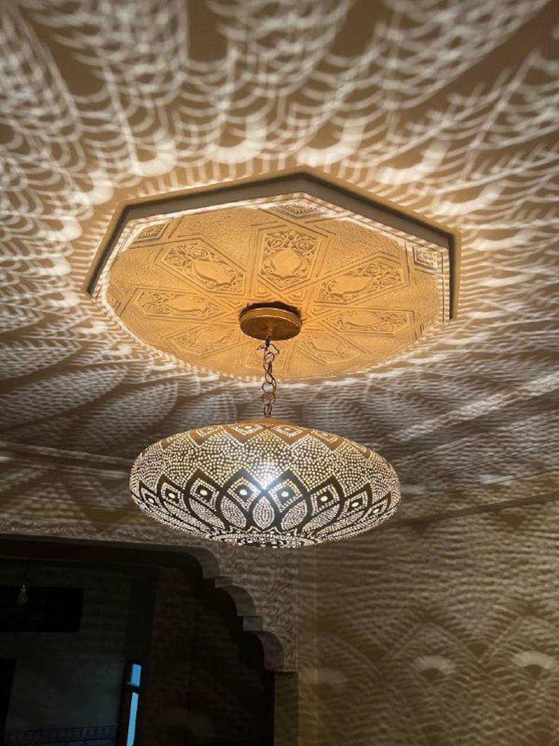 Moroccan pendant light, Brass lamp , Ceiling Light, Moroccan pendant fixtures , Hanging Lamp , Lampshades Lighting New Home Decor Lighting .