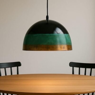 Handcrafted Green Patina Copper Pendant Light - Rustic Island Lighting Handcrafted Green Patina Copper Pendant Light - Rustic Island Lighting