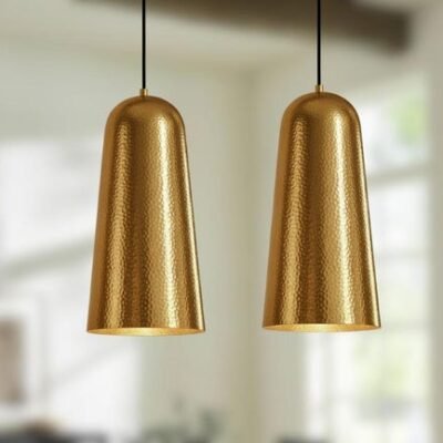 Hammered Copper Pendant Light: Moroccan Boho Style Ceiling Lamp Hammered Copper Pendant Light: Moroccan Boho Style Ceiling Lamp