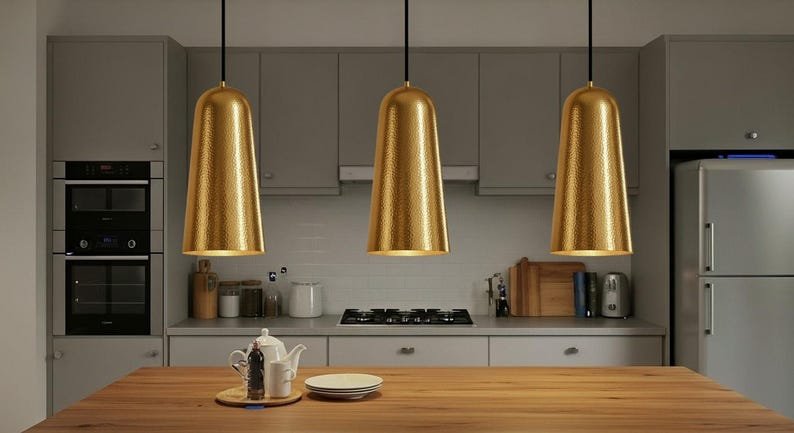 Hammered Copper Pendant Light: Moroccan Boho Style Ceiling Lamp Hammered Copper Pendant Light: Moroccan Boho Style Ceiling Lamp