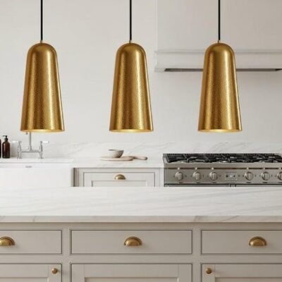 products-MoroccanBohoStyleCeilingLamp7 Hammered Brass Cone Pendant Light Modern Boho Ceiling Lamp