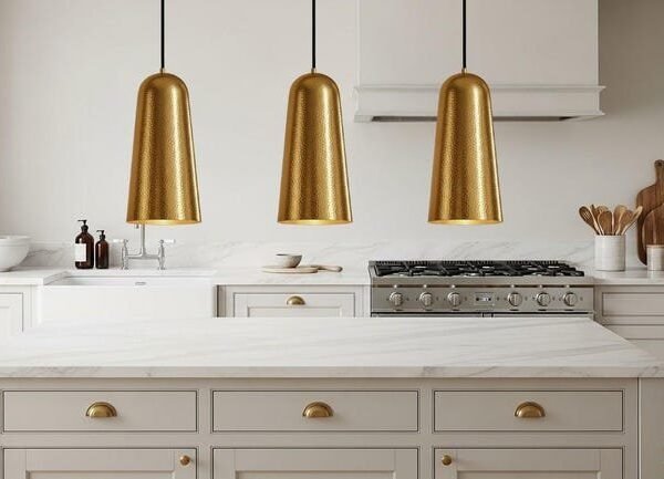 products-MoroccanBohoStyleCeilingLamp7 Hammered Brass Cone Pendant Light Modern Boho Ceiling Lamp