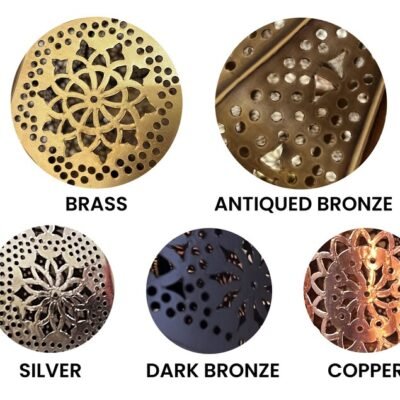 Moroccan Gold Bedside Table Lamp, Handmade Brass Copper Table Light Fixture Lamp in Marrakesh - Bedside Lamps - Moroccan Lights