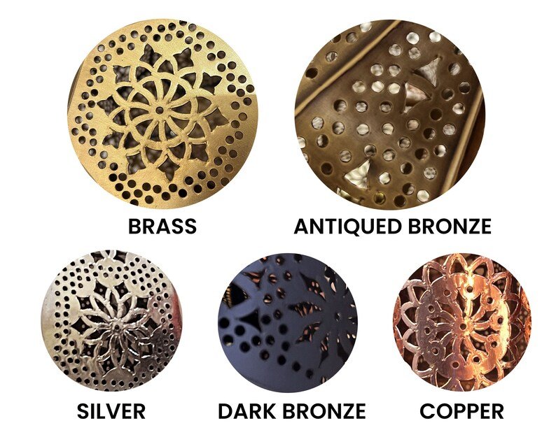 Moroccan Gold Bedside Table Lamp, Handmade Brass Copper Table Light Fixture Lamp in Marrakesh - Bedside Lamps - Moroccan Lights