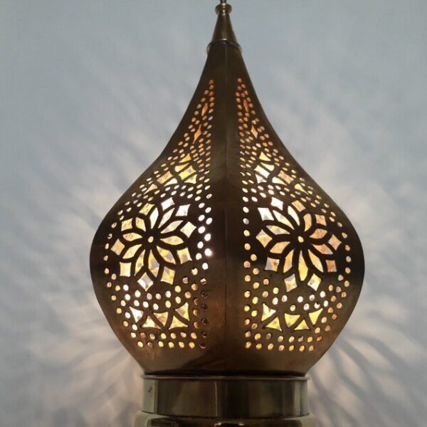 products-MoroccanLights9 Hand-Pierced Floral Pattern Accent Light Casting Warm Shadows 