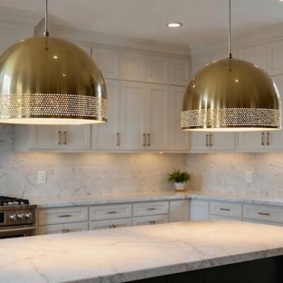 Handmade Brass Dome Pendant Light: Moroccan Minimalist Ceiling Lamp Handmade Brass Dome Pendant Light: Moroccan Minimalist Ceiling Lamp