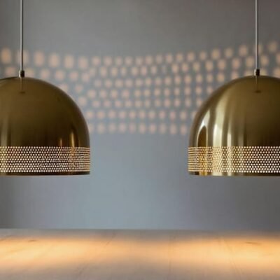 Handmade Brass Dome Pendant Light: Moroccan Minimalist Ceiling Lamp Handmade Brass Dome Pendant Light: Moroccan Minimalist Ceiling Lamp