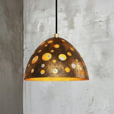 Handcrafted Copper Dome Pendant Light: Moroccan Style Farmhouse Lighting Handcrafted Copper Dome Pendant Light: Moroccan Style Farmhouse Lighting