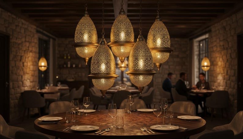 Brass Lamp , Moroccan pendant light,Ceiling Light, Moroccan pendant fixtures , Hanging Lamp , Lampshades Lighting New Home Decor Lighting