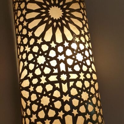 Moroccan Brass Wall Sconce Light Handmade Lantern Wall Lamp | Moorish Home Lighting Fixture | Oriental Brass Wall Decor
