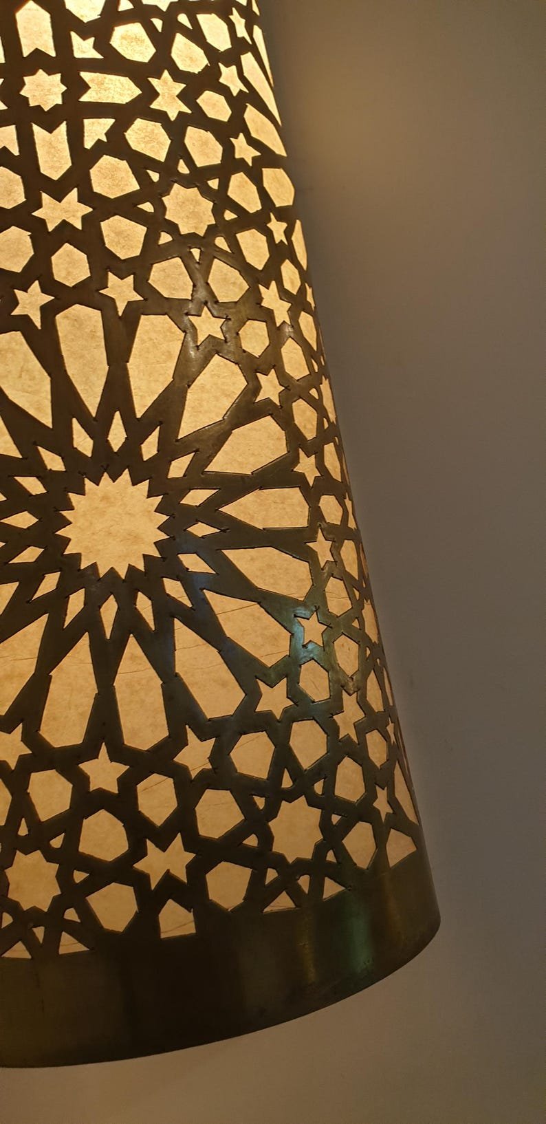 Moroccan Brass Wall Sconce Light Handmade Lantern Wall Lamp | Moorish Home Lighting Fixture | Oriental Brass Wall Decor