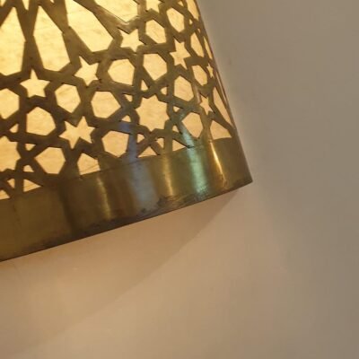 Moroccan Brass Wall Sconce Light Handmade Lantern Wall Lamp | Moorish Home Lighting Fixture | Oriental Brass Wall Decor
