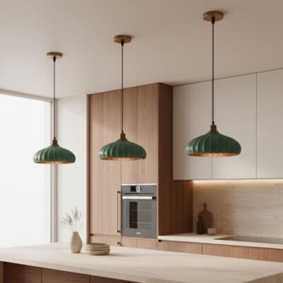 Handmade Moroccan Copper Dome Pendant Light - Green Patina Finish – Duty Free