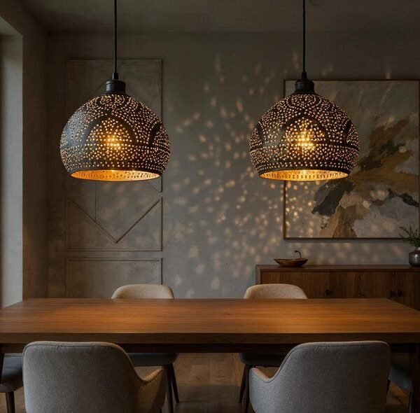 Moroccan Brass Dome Pendant Lights