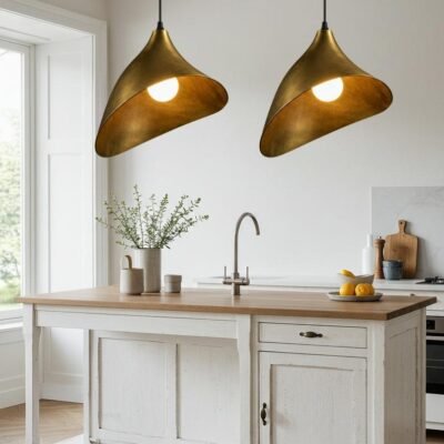 Handmade Hammered Copper Pendant Light: Rustic Chandelier Lighting