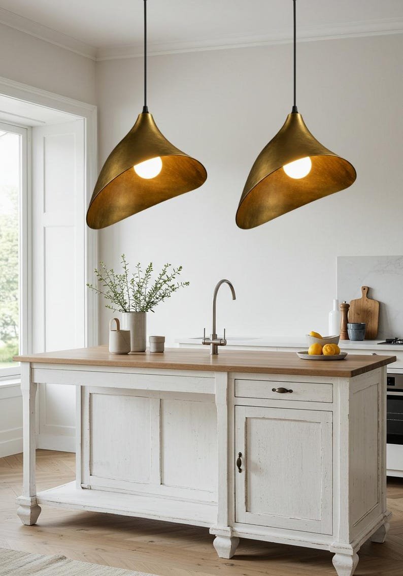 Handmade Hammered Copper Pendant Light: Rustic Chandelier Lighting