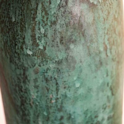 Oxidized Copper Dome Pendant Light: Rustic Green Patina Farmhouse Lighting