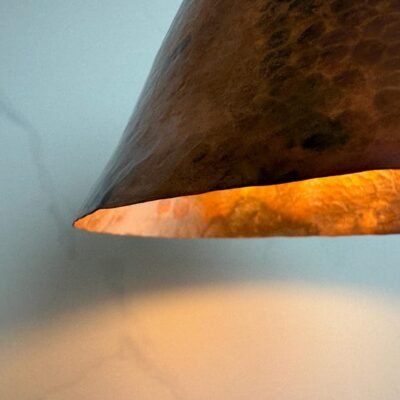 Handmade Hammered Copper Dome Pendant Light - Rustic Industrial Style Handmade Hammered Copper Dome Pendant Light - Rustic Industrial Style