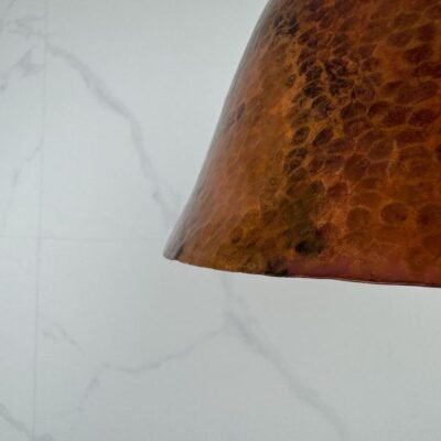 Handmade Hammered Copper Dome Pendant Light - Rustic Industrial Style Handmade Hammered Copper Dome Pendant Light - Rustic Industrial Style