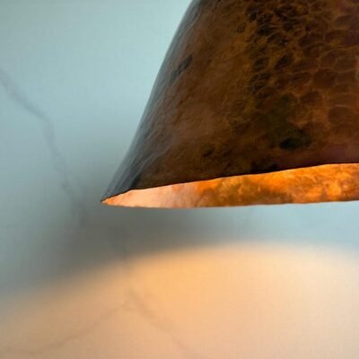 Handmade Hammered Copper Dome Pendant Light - Rustic Industrial Style Handmade Hammered Copper Dome Pendant Light - Rustic Industrial Style