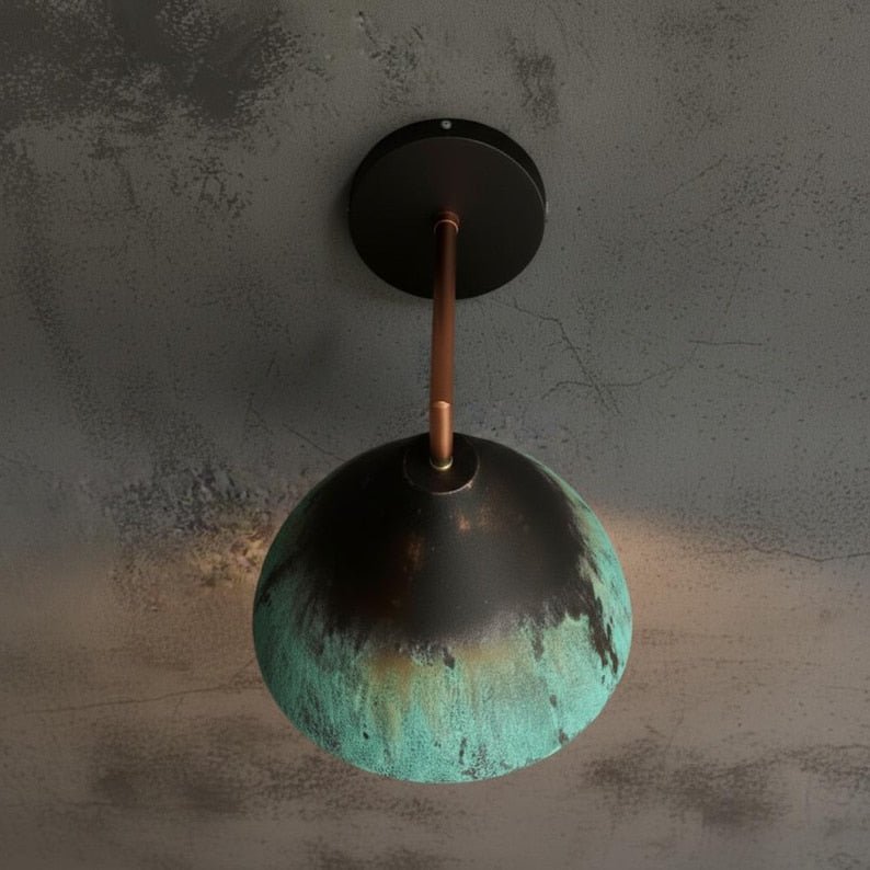 Industrial Copper Wall Light, Handmade Rustic Wall Sconce Lighting, Oxidized Copper Lamp, Farmhouse Wall Lighting, Lamp Wall Sconce Fixture