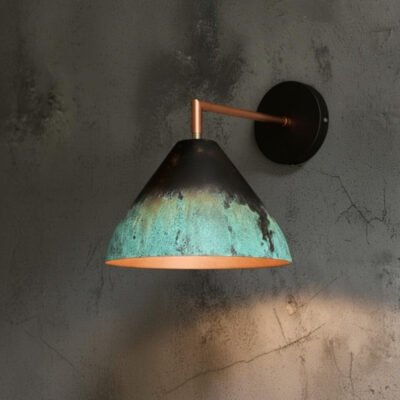 Industrial Copper Wall Light, Handmade Rustic Wall Sconce Lighting, Oxidized Copper Lamp, Farmhouse Wall Lighting, Lamp Wall Sconce Fixture