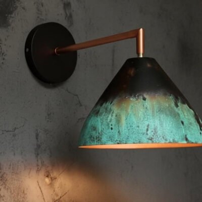 Industrial Copper Wall Light, Handmade Rustic Wall Sconce Lighting, Oxidized Copper Lamp, Farmhouse Wall Lighting, Lamp Wall Sconce Fixture