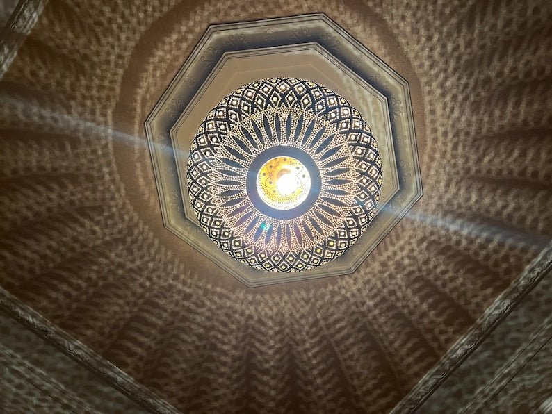 Pendant light, brass pendant light, Moroccan Brass Pendant Light, Moroccan Light Fixtures, Pendant Lighting, Simple Moroccan pendant lamp