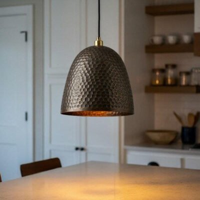Handmade Moroccan Brass Dome Pendant Light: Kitchen Island Lighting