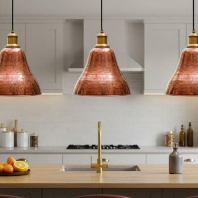 Handmade Moroccan Copper Pendant Light: Hammered Dome, Rustic Island Lighting Handmade Moroccan Copper Pendant Light: Hammered Dome, Rustic Island Lighting