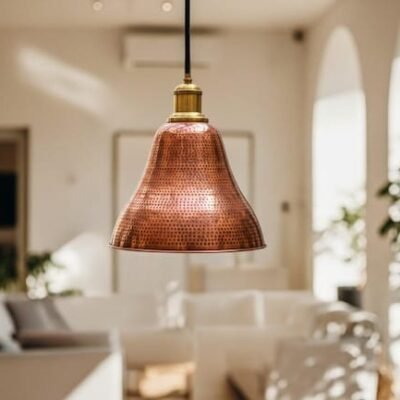 Handmade Moroccan Copper Pendant Light: Hammered Dome, Rustic Island Lighting Handmade Moroccan Copper Pendant Light: Hammered Dome, Rustic Island Lighting