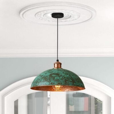 set of 2 Green patina copper dome pendant light- oxidized turquoise patina with copper interior - modern kitchen island-vintage hanging lamp set of 2 Green patina copper dome pendant light- oxidized turquoise patina with copper interior - modern kitchen island-vintage hanging lamp