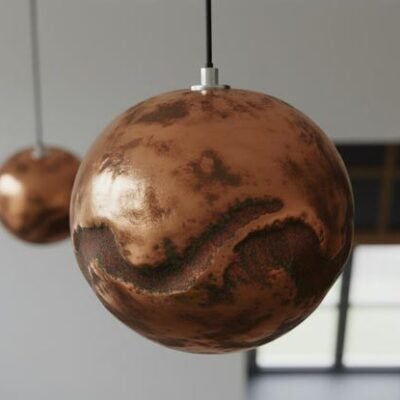 Handmade Copper Dome Pendant Light,Copper Kitchen Island Lighting , Farmhouse Ceiling Lamp Fixture,copper pendant light ,Dome Lamp