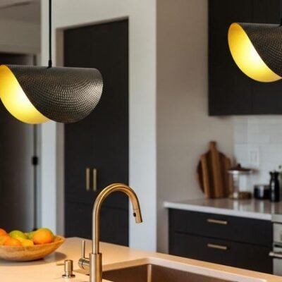 Handcrafted Moroccan Brass Pendant Light: Hammered Dome Ceiling Lamp