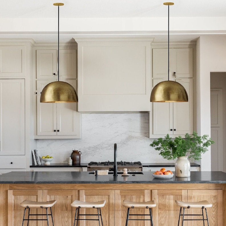 Brass pendant light for kitchen island hanging lamp ,light fixture