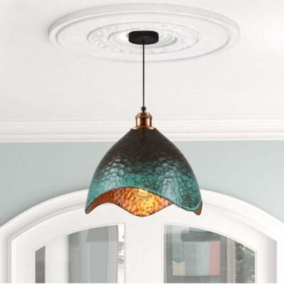 Set of 2 Green patina copper dome pendant light- oxidized turquoise patina with copper interior - modern kitchen island-vintage hanging lamp Set of 2 Green patina copper dome pendant light- oxidized turquoise patina with copper interior - modern kitchen island-vintage hanging lamp