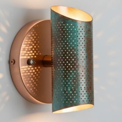 Green Patina Wall Sconce Lamp, Outdoor copper Sconce, Handmade Wall Light Copper, wall sconce copper lamp