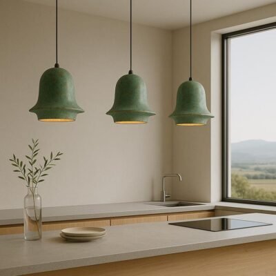 Oxidized Pendant Lamp, Green Patina Dome Light, Copper Kitchen Island lighting, Art deco Lamp Oxidized Pendant Lamp, Green Patina Dome Light, Copper Kitchen Island lighting, Art deco Lamp