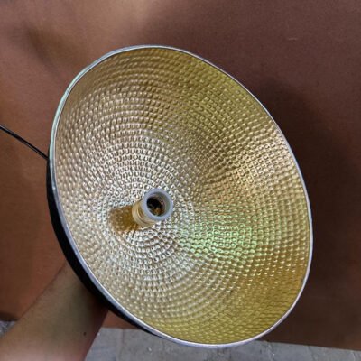 Modern Brass Pendant Light – Hammered Dome Ceiling Lamp | Black Dome Ceiling Light