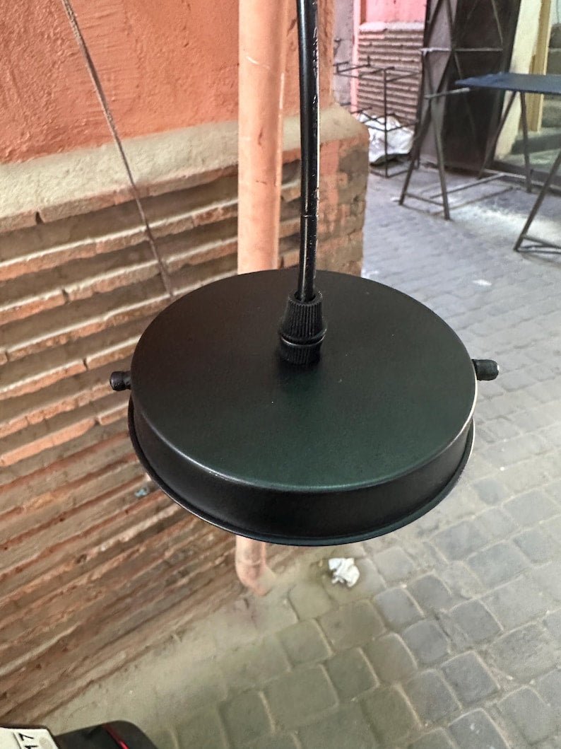 Modern Brass Pendant Light – Hammered Dome Ceiling Lamp | Black Dome Ceiling Light