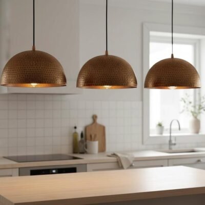 Handmade Hammered Brass Dome Pendant Light β Modern Brass Ceiling Lamp, Boho Kitchen Island Lighting customized Handmade Hammered Brass Dome Pendant Light β Modern Brass Ceiling Lamp, Boho Kitchen Island Lighting customized