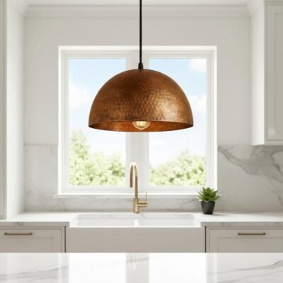 Handmade Hammered Brass Dome Pendant Light β Modern Brass Ceiling Lamp, Boho Kitchen Island Lighting customized Handmade Hammered Brass Dome Pendant Light β Modern Brass Ceiling Lamp, Boho Kitchen Island Lighting customized