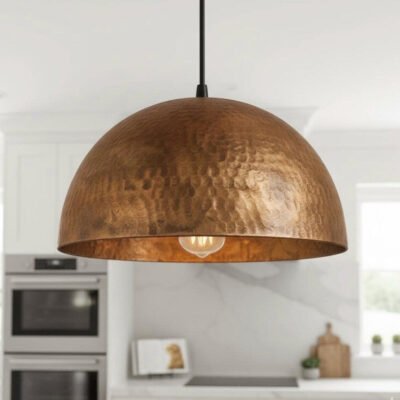 Handmade Hammered Brass Dome Pendant Light β Modern Brass Ceiling Lamp, Boho Kitchen Island Lighting customized Handmade Hammered Brass Dome Pendant Light β Modern Brass Ceiling Lamp, Boho Kitchen Island Lighting customized