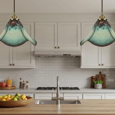 Unique Oxidized Farmhouse Light Fixture, Handmade Blue Patina Light, Ceiling Dome Pendant Lamp, Copper Hanging Light, Copper Kitchen Island Unique Oxidized Farmhouse Light Fixture, Handmade Blue Patina Light, Ceiling Dome Pendant Lamp, Copper Hanging Light, Copper Kitchen Island