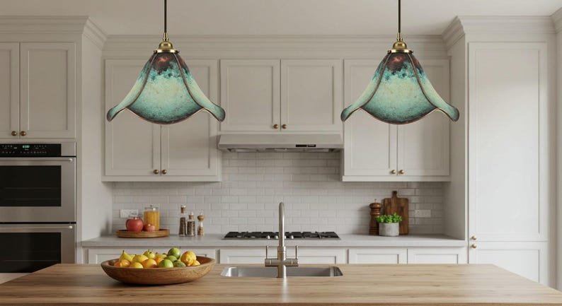 Unique Oxidized Farmhouse Light Fixture, Handmade Blue Patina Light, Ceiling Dome Pendant Lamp, Copper Hanging Light, Copper Kitchen Island Unique Oxidized Farmhouse Light Fixture, Handmade Blue Patina Light, Ceiling Dome Pendant Lamp, Copper Hanging Light, Copper Kitchen Island