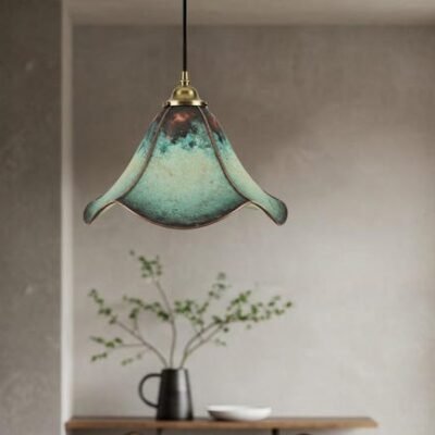 Unique Oxidized Farmhouse Light Fixture, Handmade Blue Patina Light, Ceiling Dome Pendant Lamp, Copper Hanging Light, Copper Kitchen Island Unique Oxidized Farmhouse Light Fixture, Handmade Blue Patina Light, Ceiling Dome Pendant Lamp, Copper Hanging Light, Copper Kitchen Island