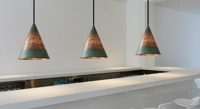 Handmade Moroccan Copper Pendant Light, Farmhouse Kitchen Lighting, Green Patina Copper Lamp Handmade Moroccan Copper Pendant Light, Farmhouse Kitchen Lighting, Green Patina Copper Lamp