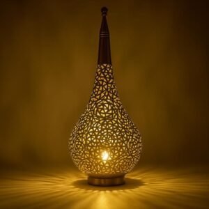 Teardrop Filigree Table Lamp Moroccan Ambient Light