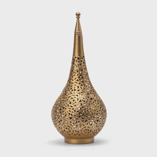 products-GeometricPattern2 Teardrop Filigree Table Lamp Moroccan Ambient Light